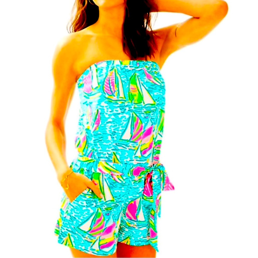Lilly Pulitzer Ritz Romper in You Gotta Regatta